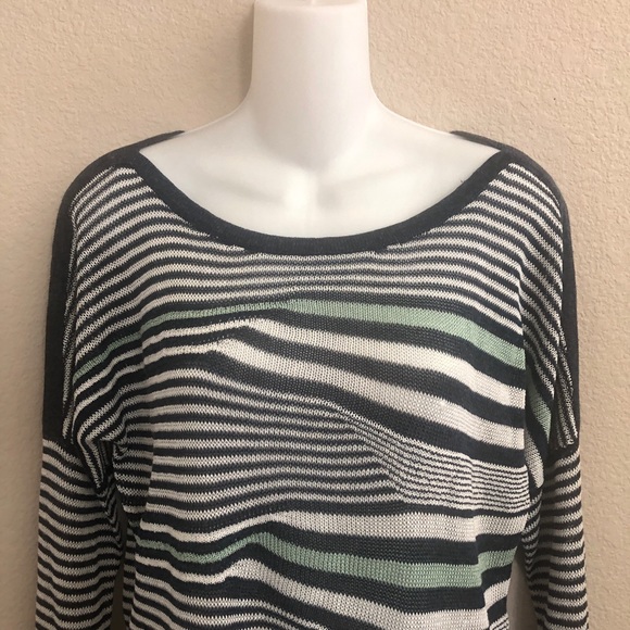 3/$20 NIC + ZOE Striped Open Knit Top - Picture 5 of 7